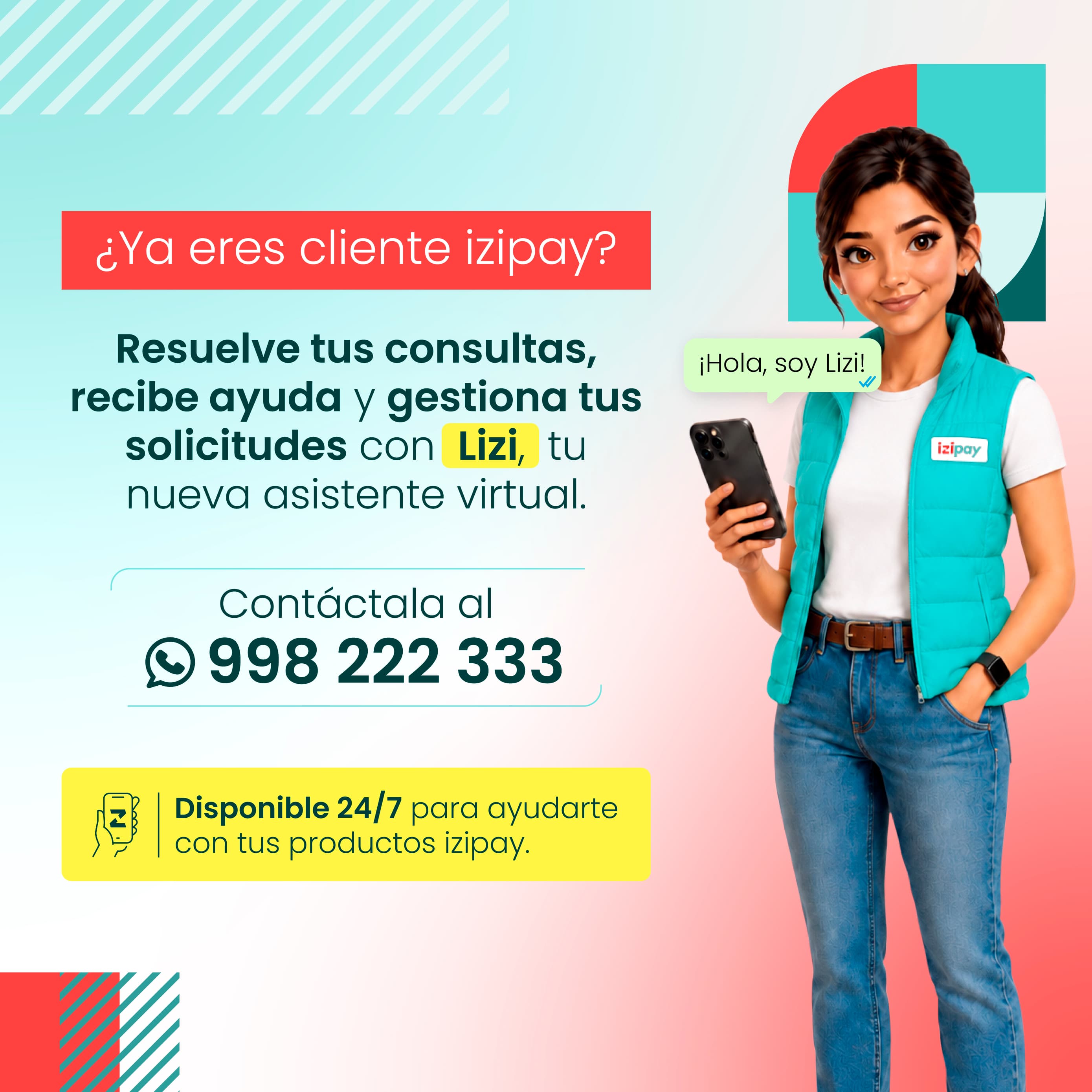 Lizi, asistente virtual de izipay