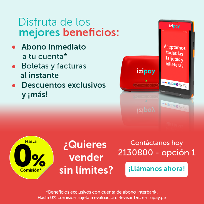 Promocion izipay mobile