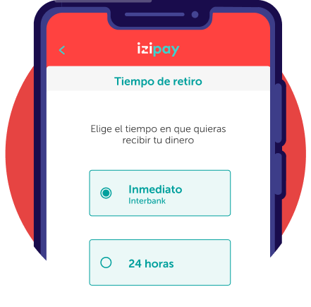 Imagen de Elige el tipo de retiro inmediato - retiro inmediato izipay